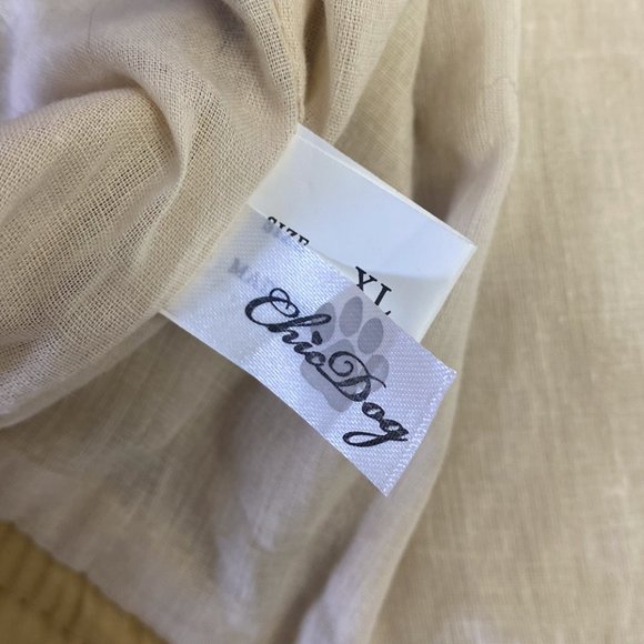 Ruffle Gold Dog Dress Matching Leash Formal Pearl Studded Bow Accent Pet Wedding - Picture 13 of 13